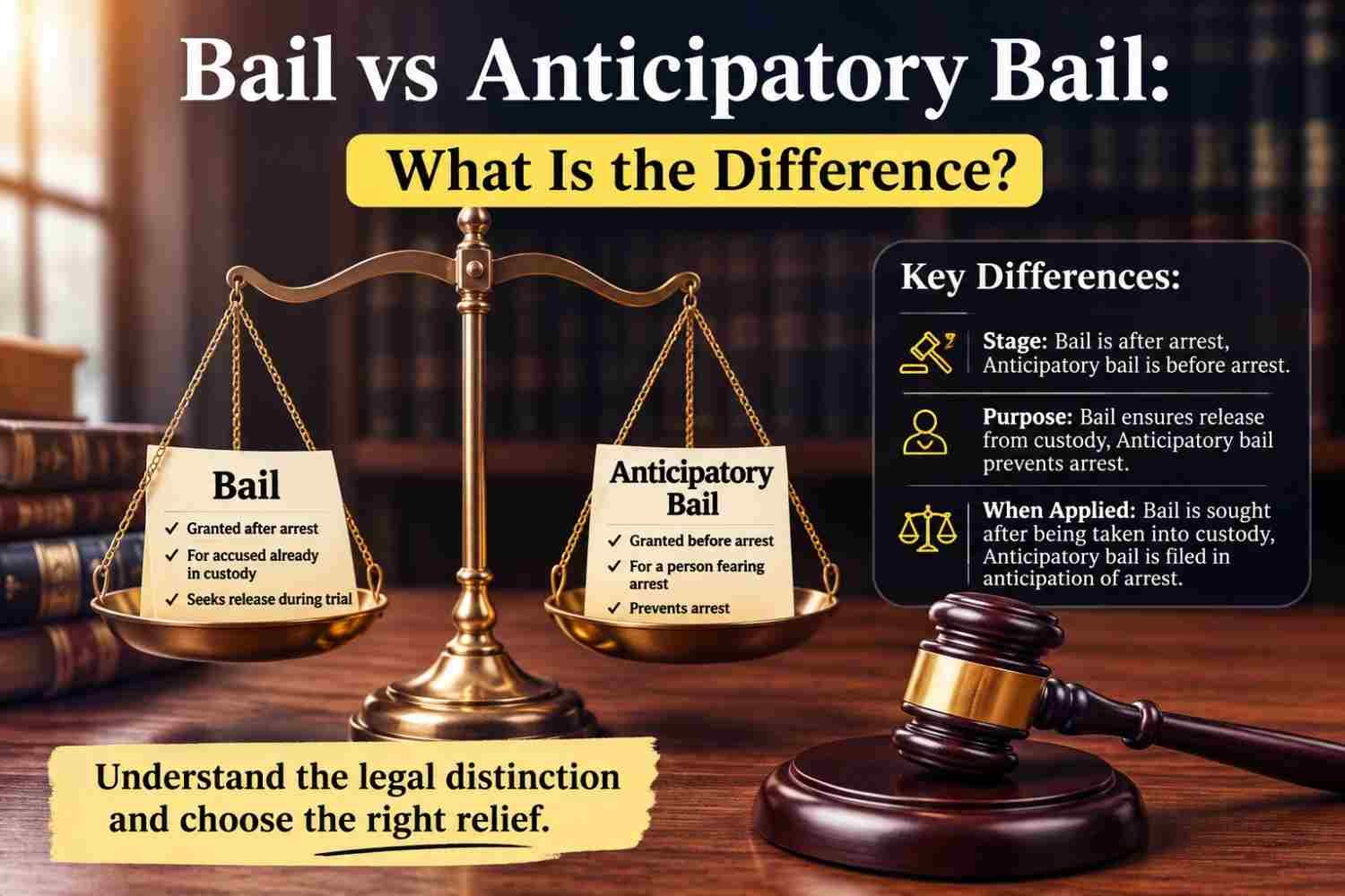 Bail vs Anticipatory Bail: What Is the Difference?